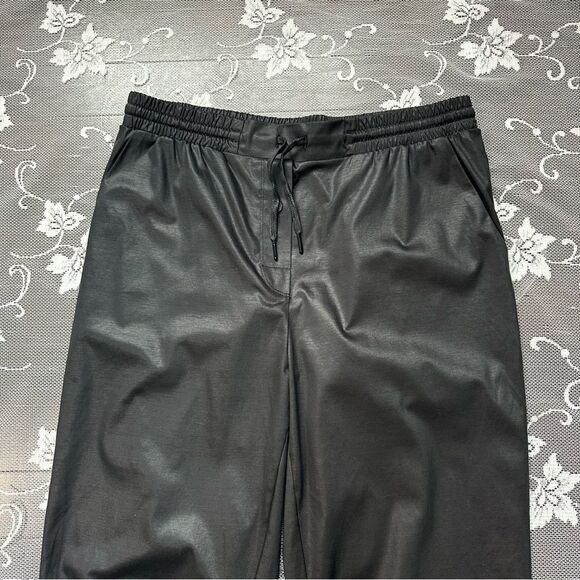 T Alexander Wang Black Satin Jogger Style Pant Sz Small - Picture 4 of 16